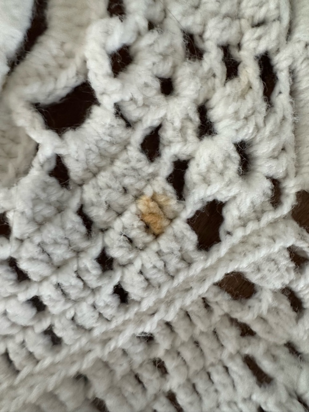 Vintage twin crochet rose flower blanket - Picture 8 of 9